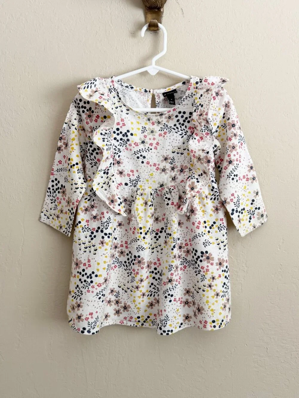 Art Class Ruffled Floral Dress • 2T